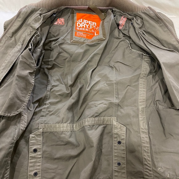 Men’s army inspired SuperDry coat - Picture 6 of 10